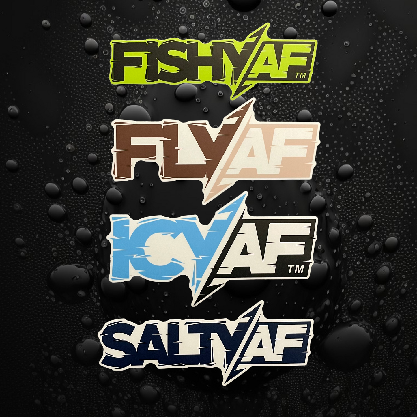 6” FlyAF Decal - Espresso/Latte