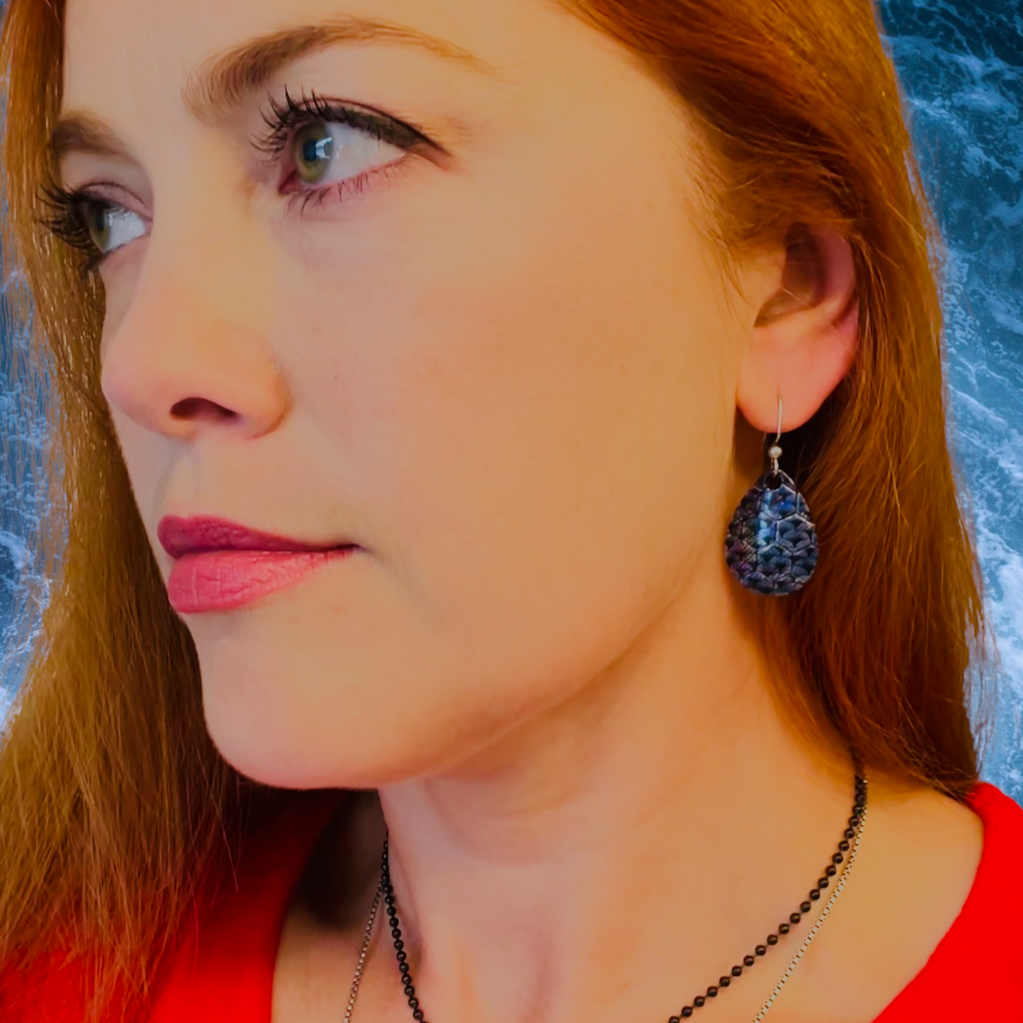 Spinner Blade Earrings - Radiant Black