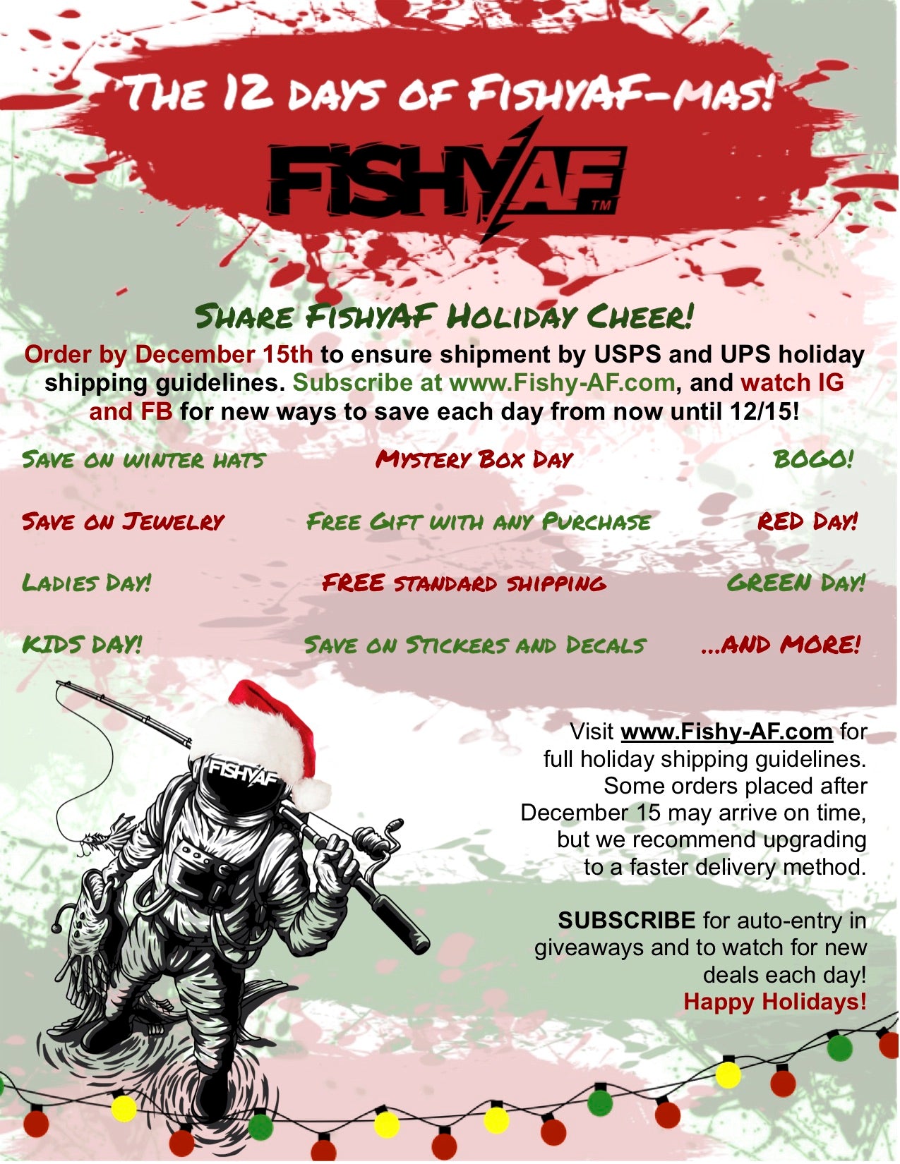 The 12 Days of FishyAF-mas!