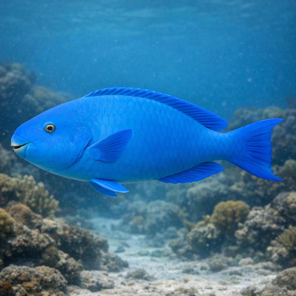 Blue parrotfish: Facts, Records, and How to Catch Them | FishyAF Species #