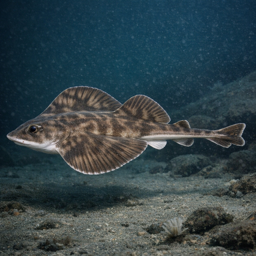 Fanfin skate: Facts, Records, and How to Catch Them | FishyAF Species #