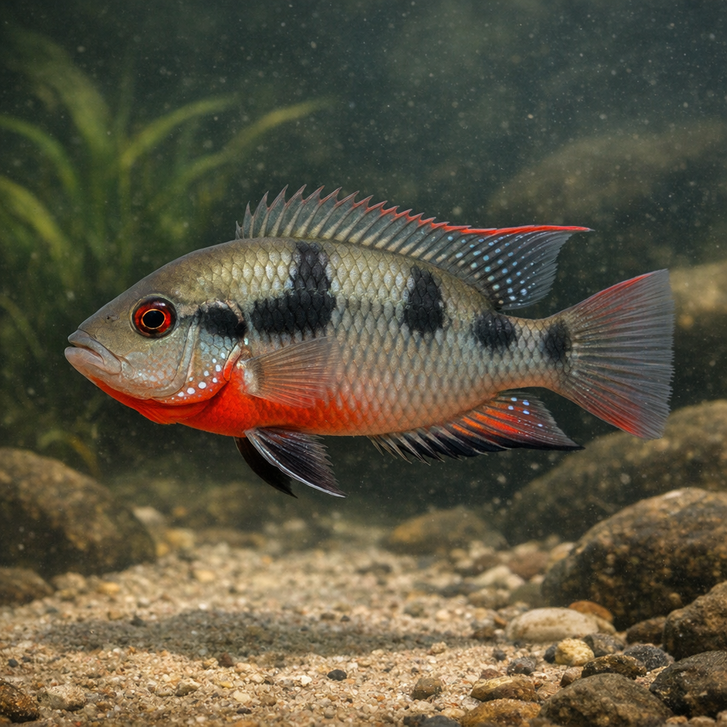Firemouth cichlid: Facts, Records, and How to Catch Them | FishyAF Species #