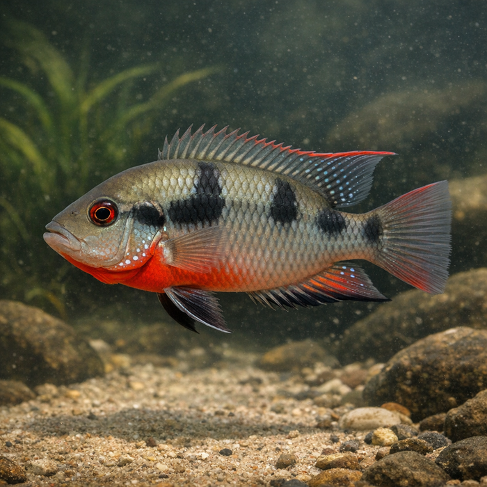 Firemouth cichlid: Facts, Records, and How to Catch Them | FishyAF Species #