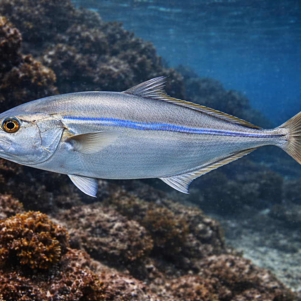 Powder Blue Runner Blue Runner: Facts, Records, and How to Catch Them | FishyAF Species