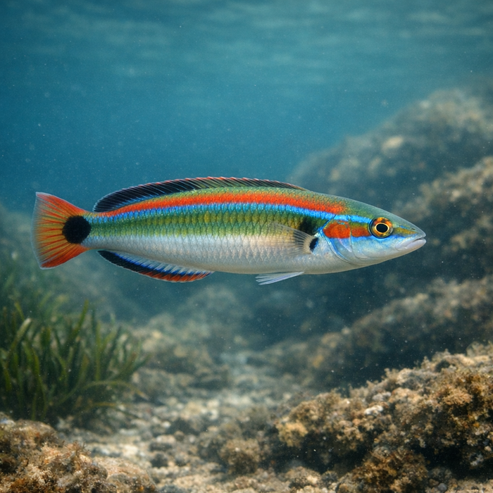 Mediterranean rainbow wrasse: Facts, Records, and How to Catch Them | FishyAF Species #