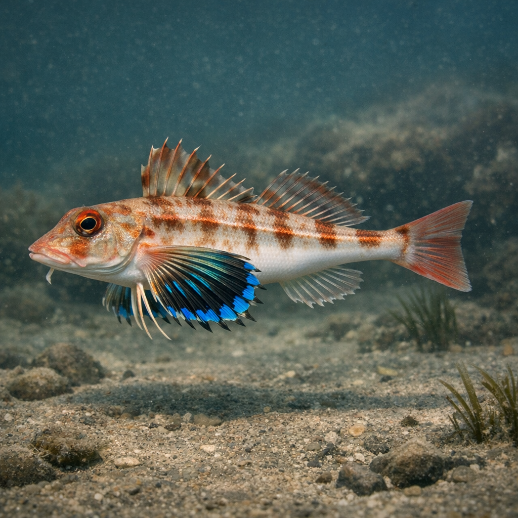 Naked-belly searobin: Facts, Records, and How to Catch Them | FishyAF Species #