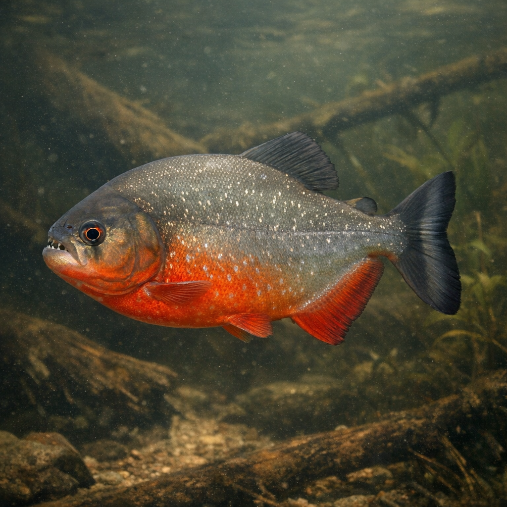 Red piranha: Facts, Records, and How to Catch Them | FishyAF Species #