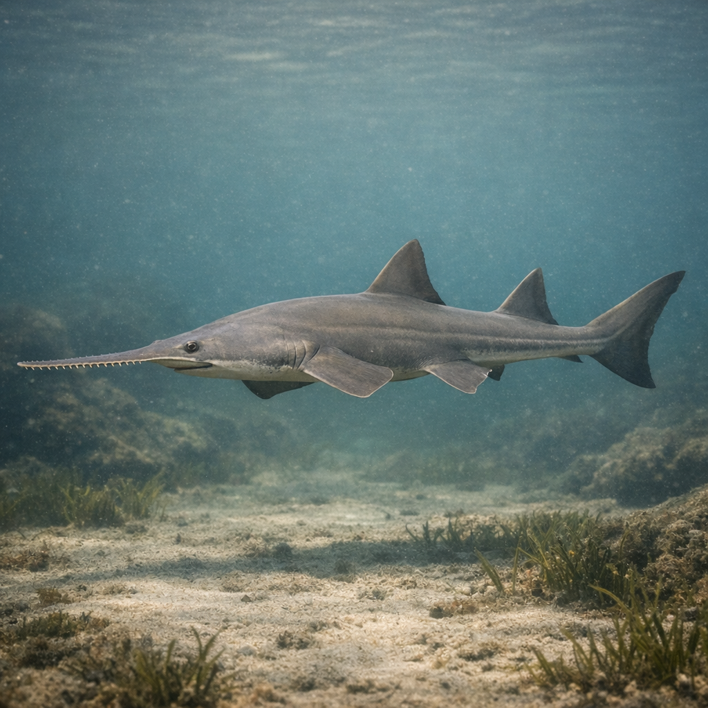 Smalltooth sawfish: Facts, Records, and How to Catch Them | FishyAF Species #