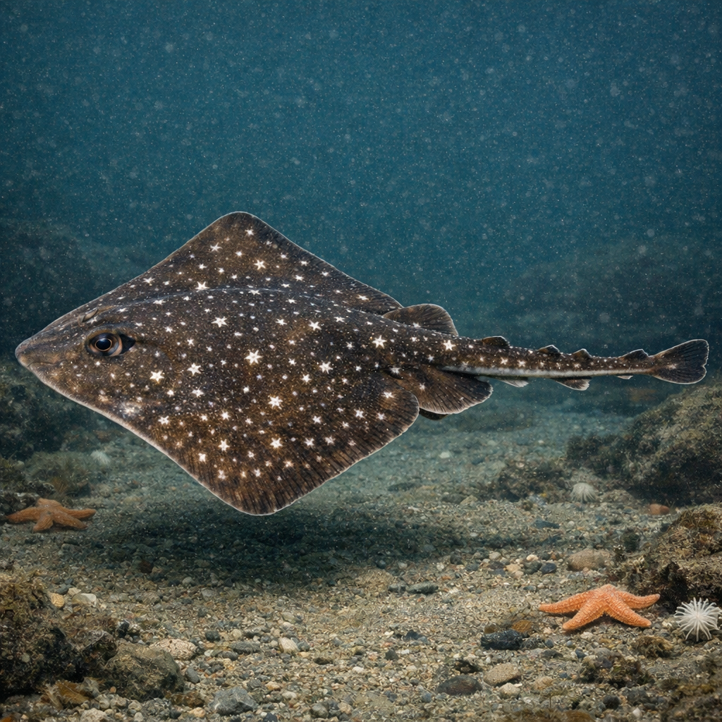 Starry ray: Facts, Records, and How to Catch Them | FishyAF Species #