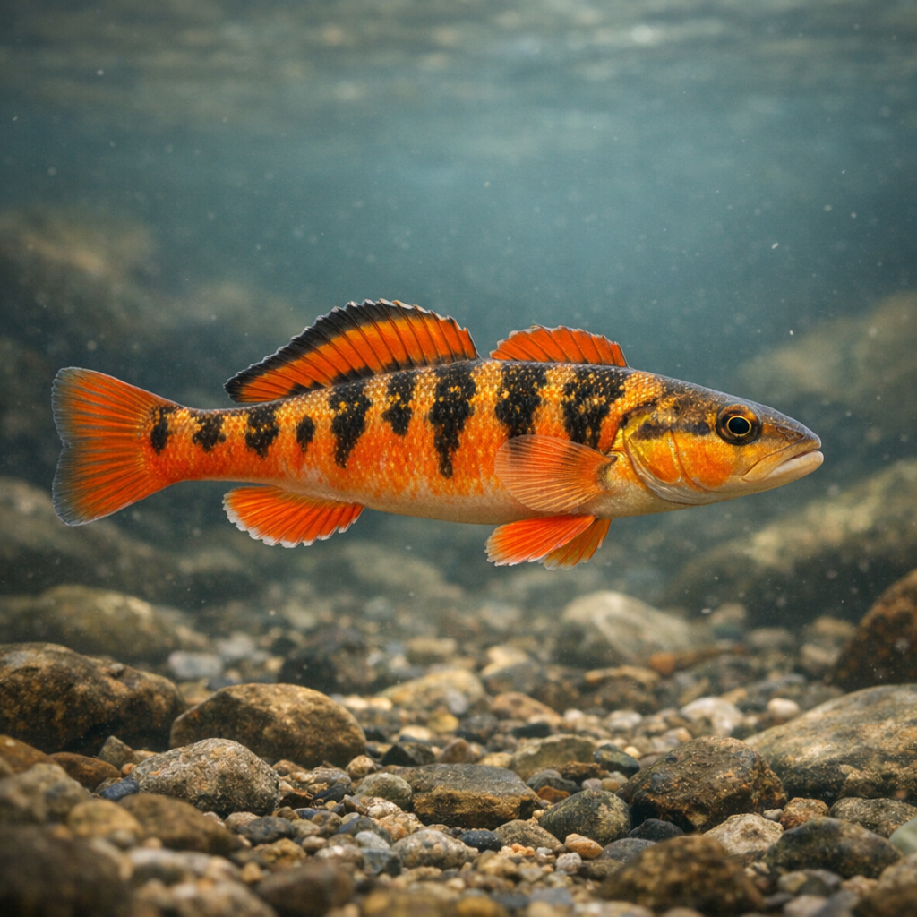 Tangerine darter: Facts, Records, and How to Catch Them | FishyAF Species #