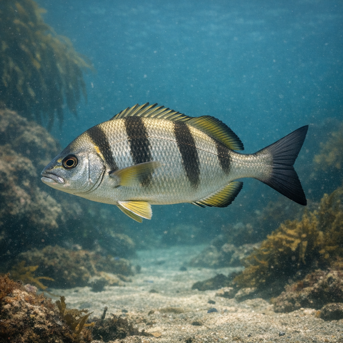 Xantic sargo: Facts, Records, and How to Catch Them | FishyAF Species #