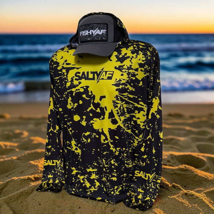 SaltyAF UPF 50 Performance Hoodie - Algae