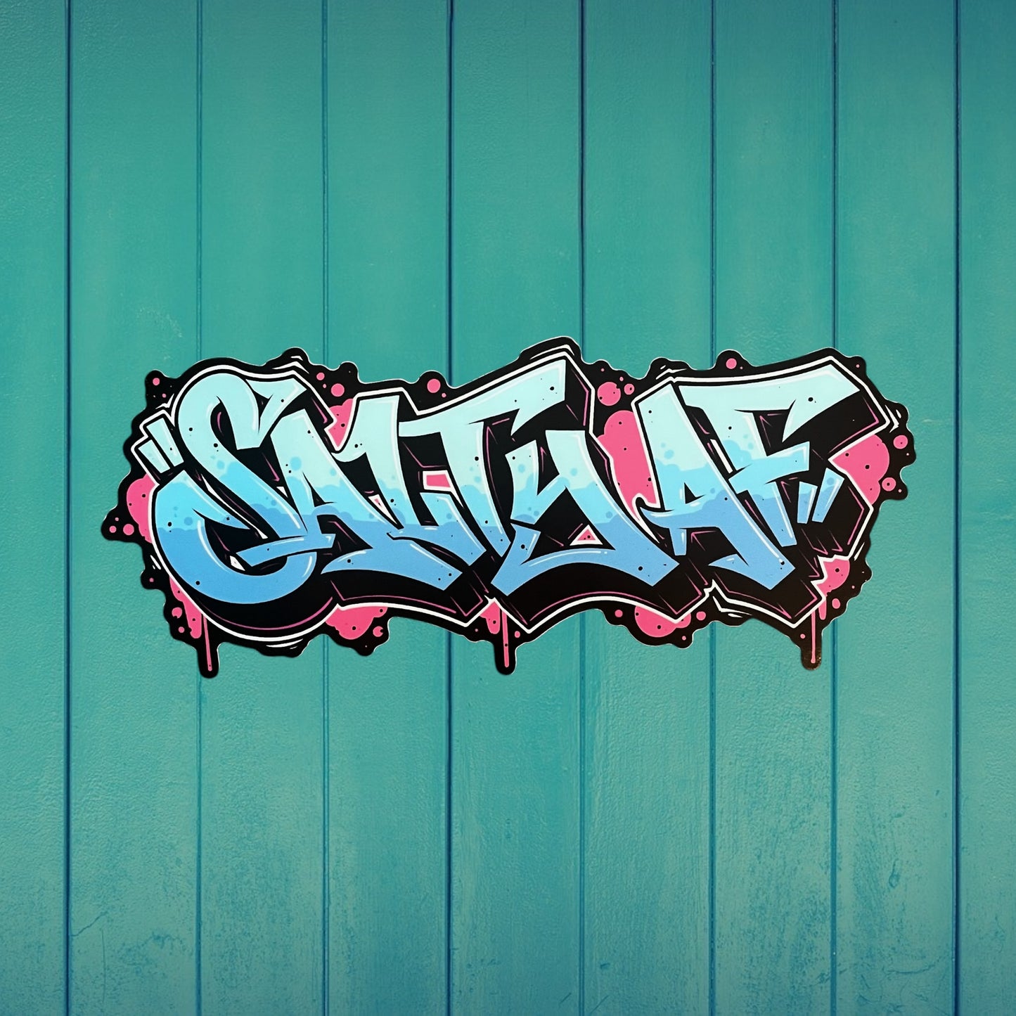 6” SaltyAF Graffiti Decal - Full Color