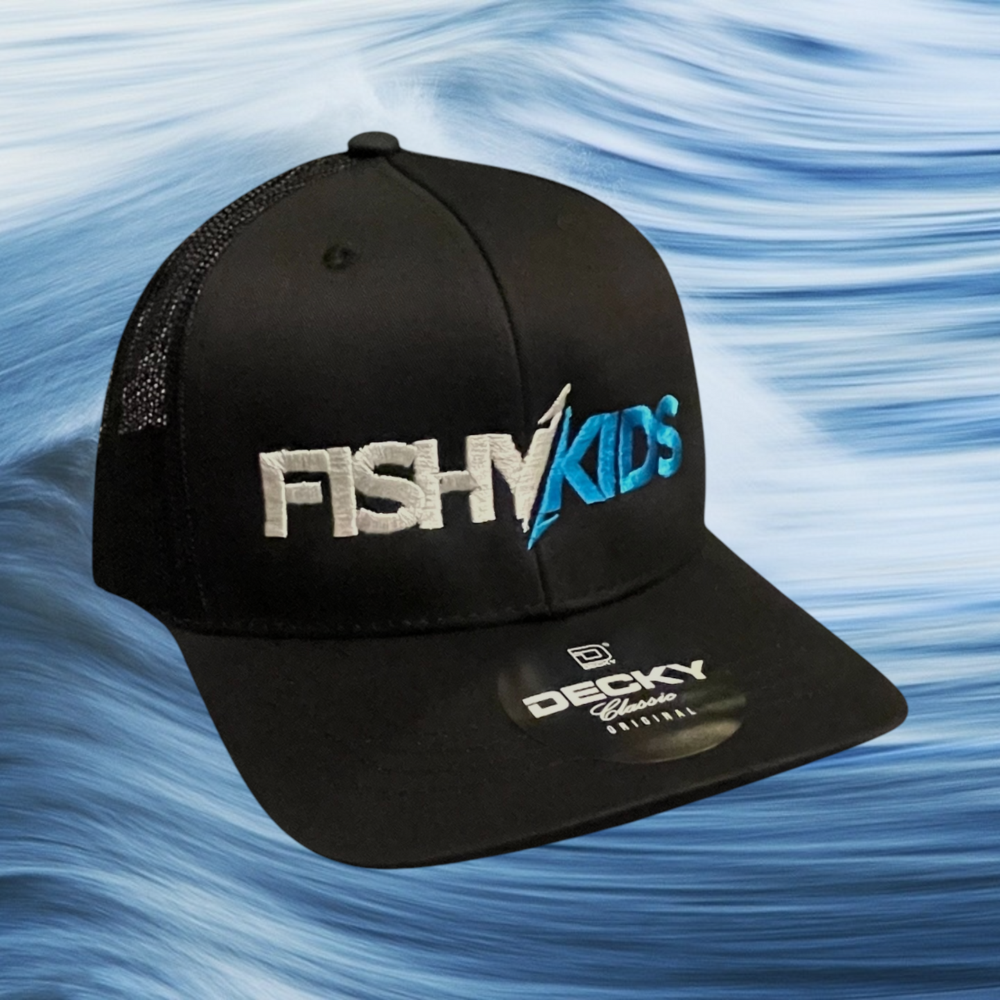 FishyKids Logo Youth Snapback - Black/Blue