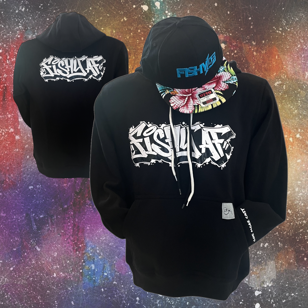 
                      
                        FishyAF Graffiti Hoodie - Black
                      
                    