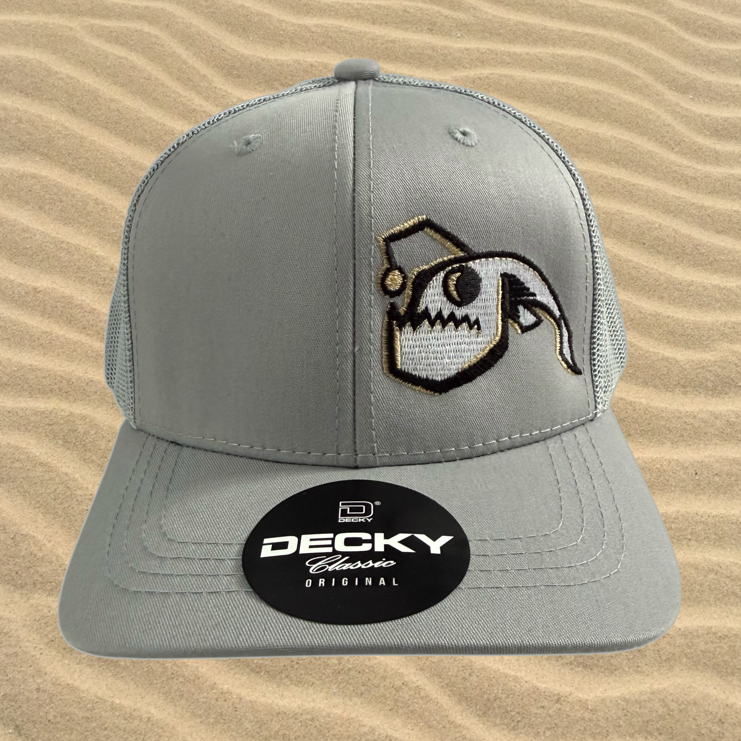 Angler Fish Youth Snapback - White/Heather/Sand