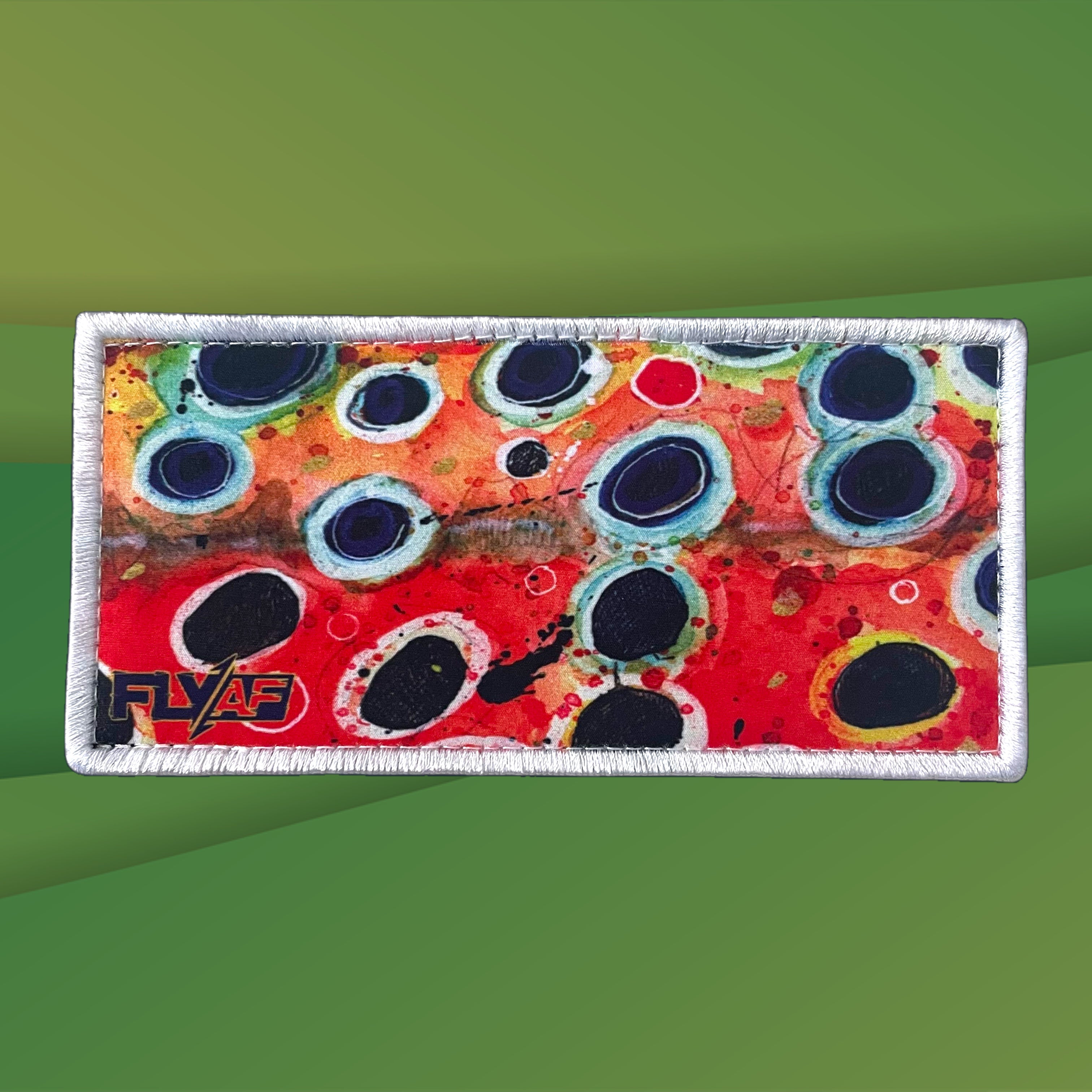 FlyAF Switchback Velcro Hook Patch - Brown Trout