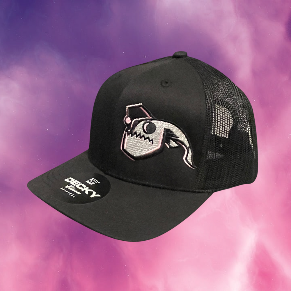 Angler Fish Youth Snapback - Black/Pink