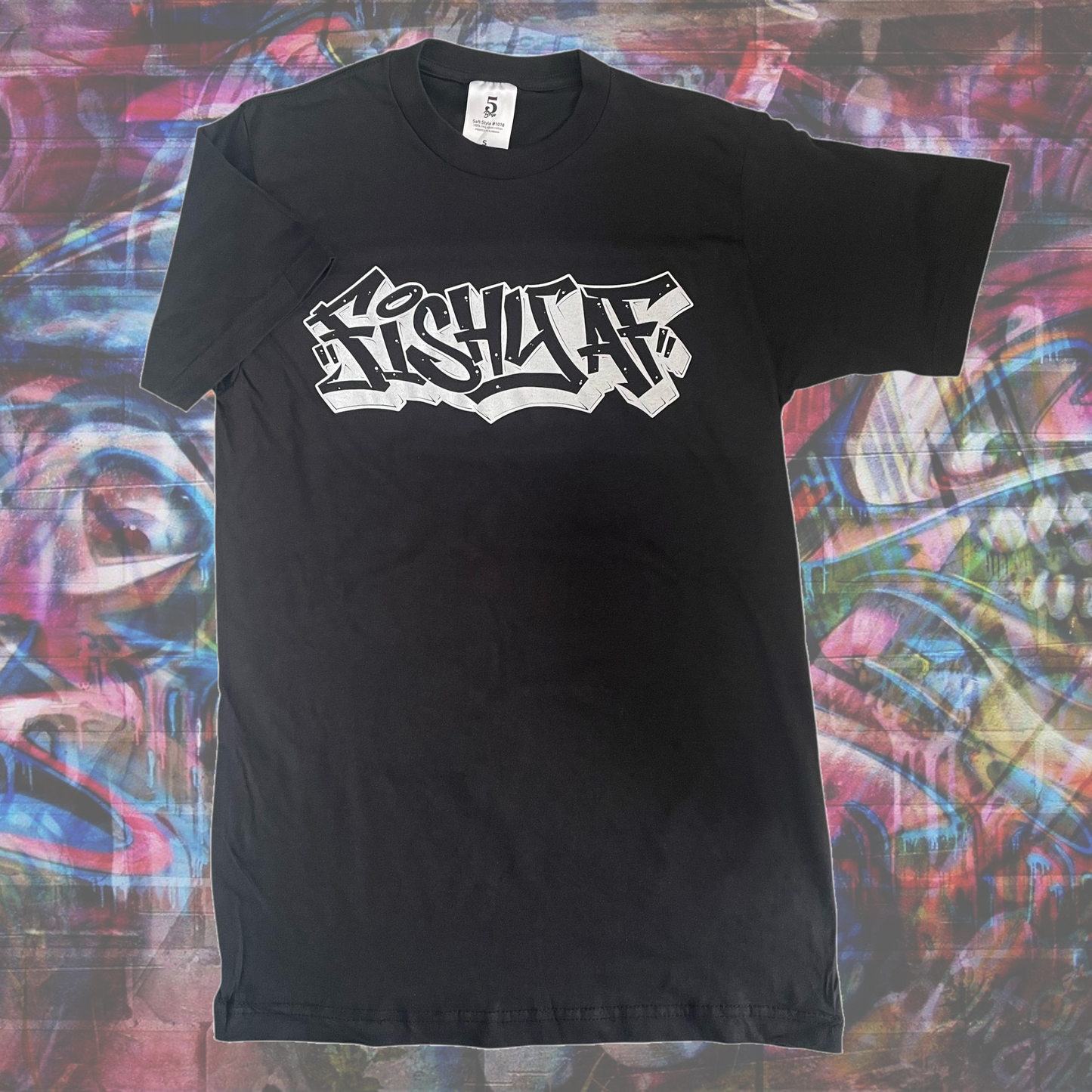 FishyAF Graffiti Tee - Black