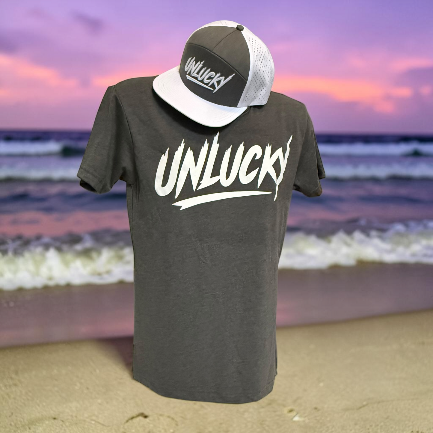 UNLUCKY Tee - Heavy Metal Grey