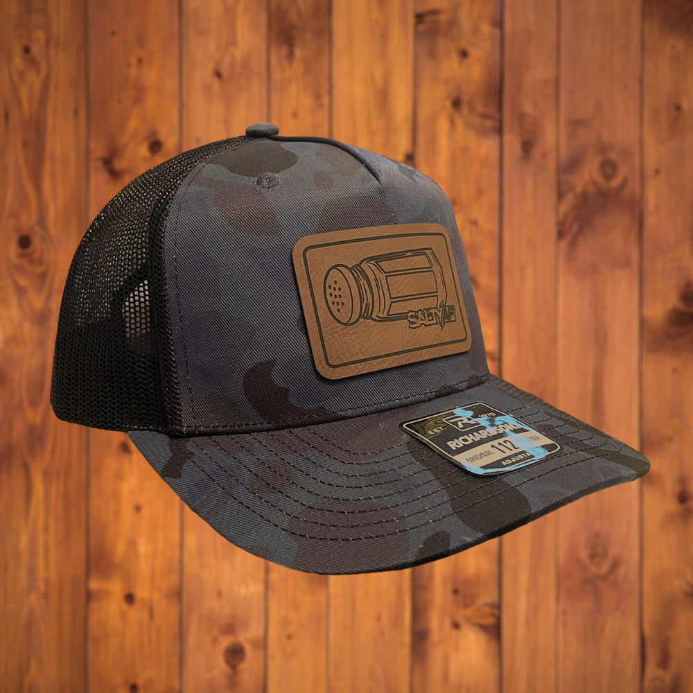 
                      
                        SaltyAF Salt Shaker Patch Snapback - Black/Blue Camo
                      
                    