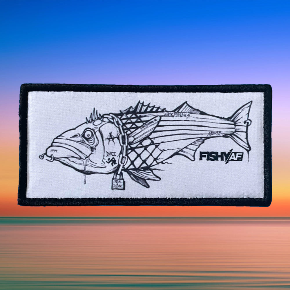 
                      
                        FishyAF Switchback Velcro Hook Patch - Punk Rock Striper
                      
                    