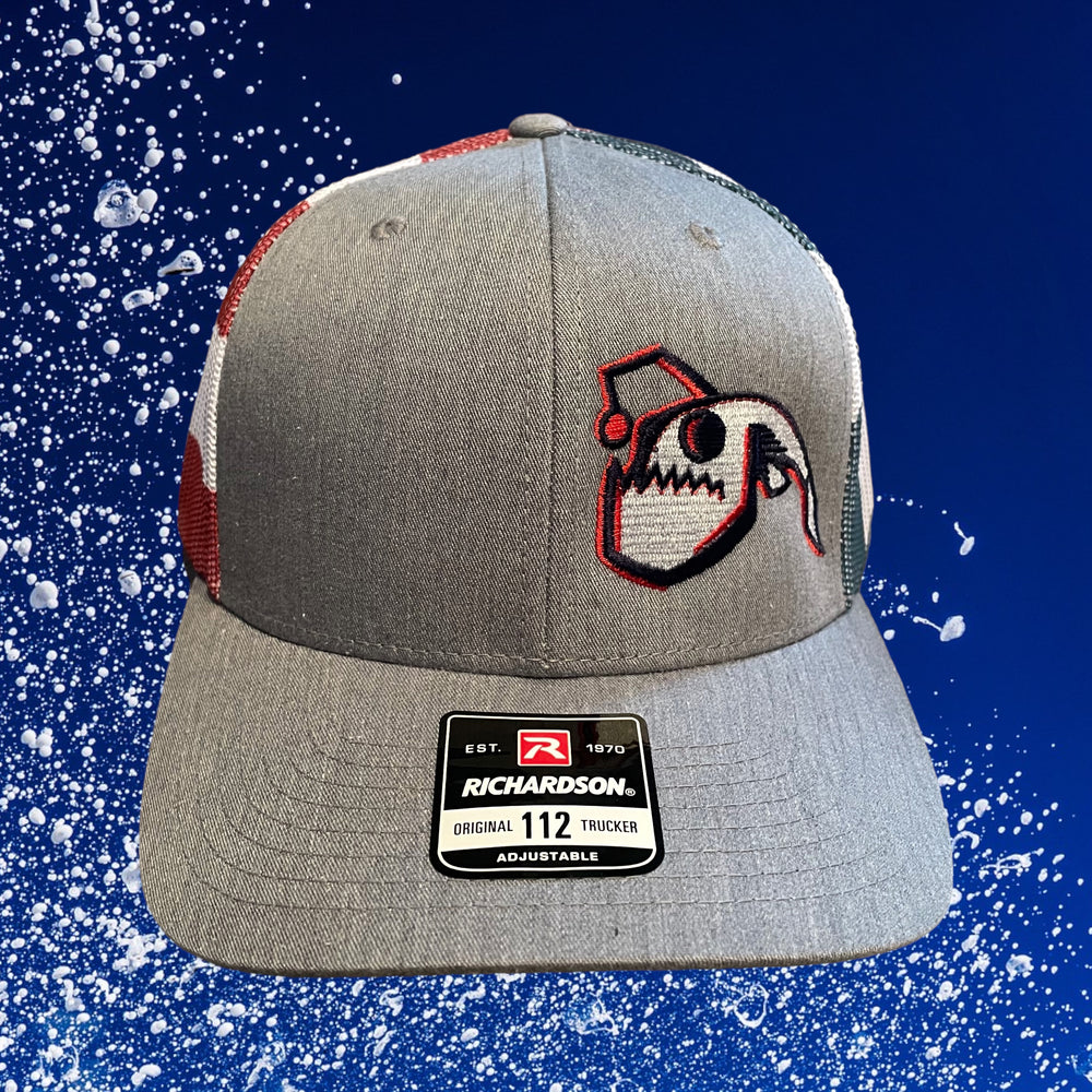 
                      
                        Angler Fish Snapback - American Flag
                      
                    