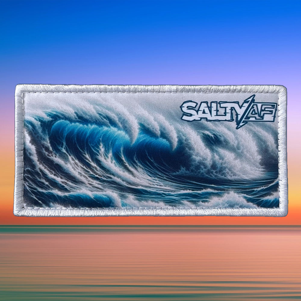 
                      
                        SaltyAF Switchback Velcro Hook Patch - Blue Wave
                      
                    