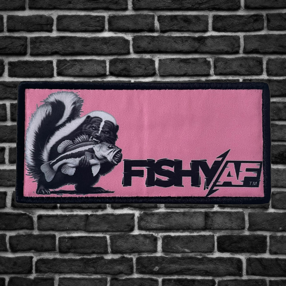 FishyAF Switchback Velcro Hook Patch - Skunk