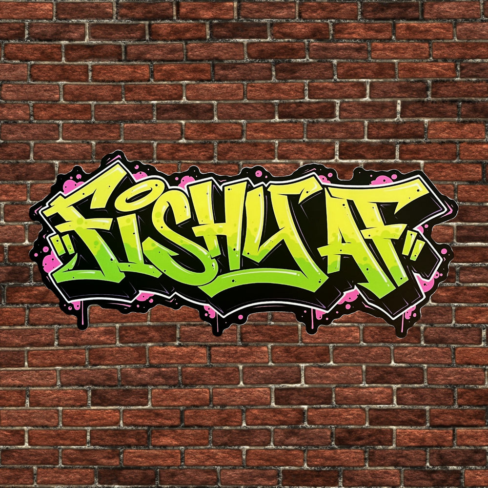 6” FishyAF Graffiti Decal - Full Color