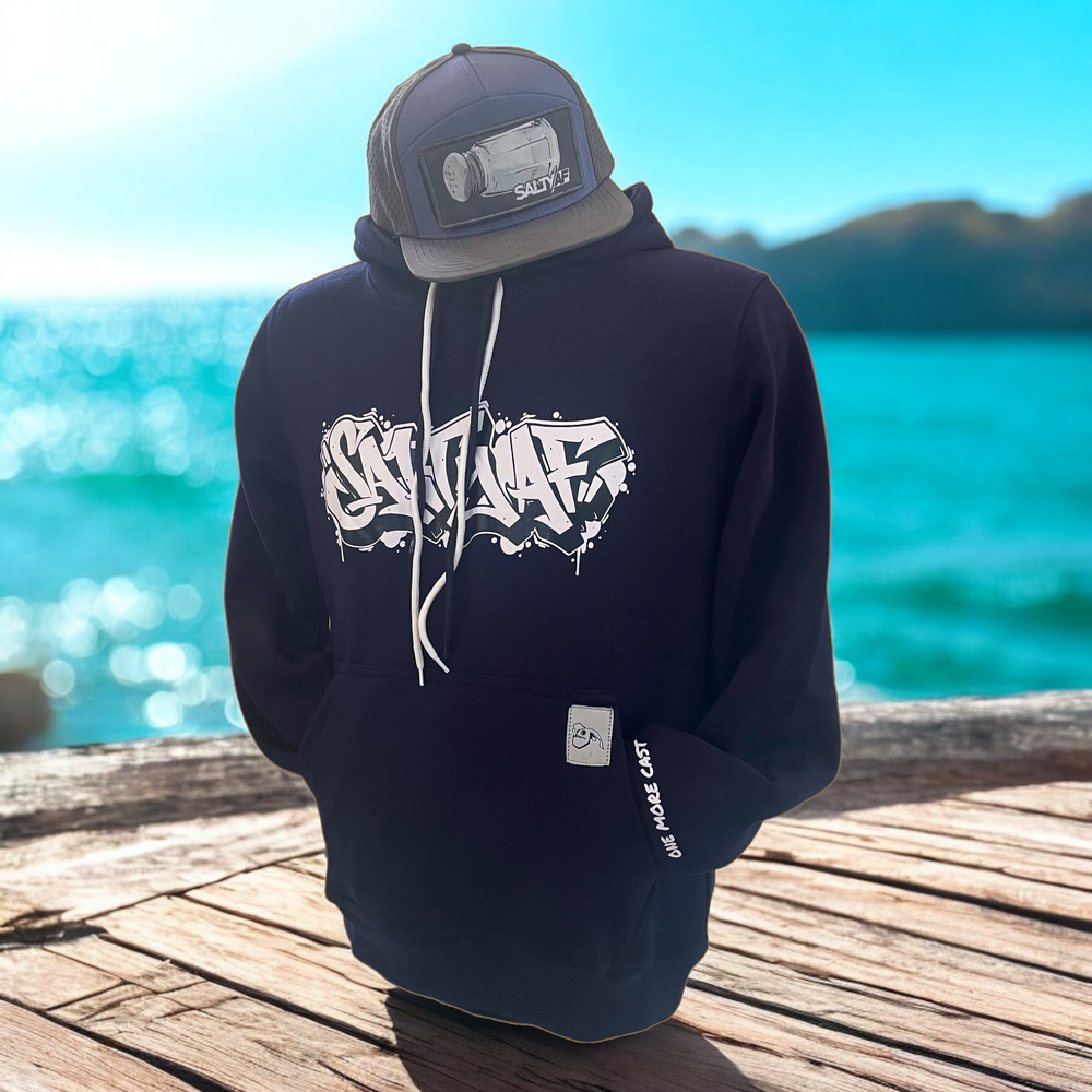 SaltyAF Graffiti Hoodie - Navy