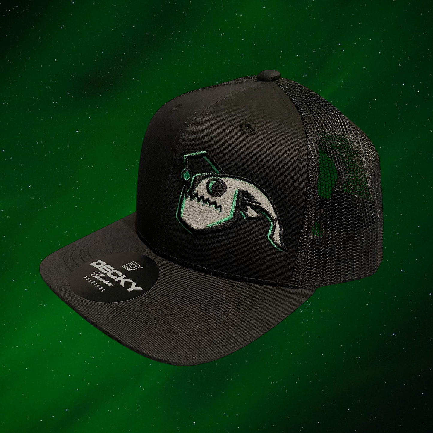 Angler Fish Youth Snapback - Black/Green