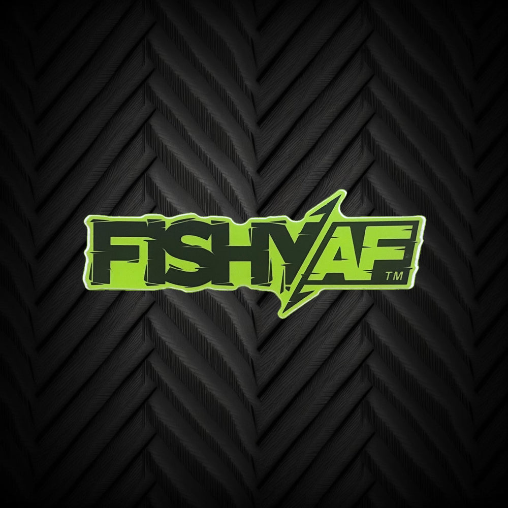 4” FishyAF Logo Sticker - Green