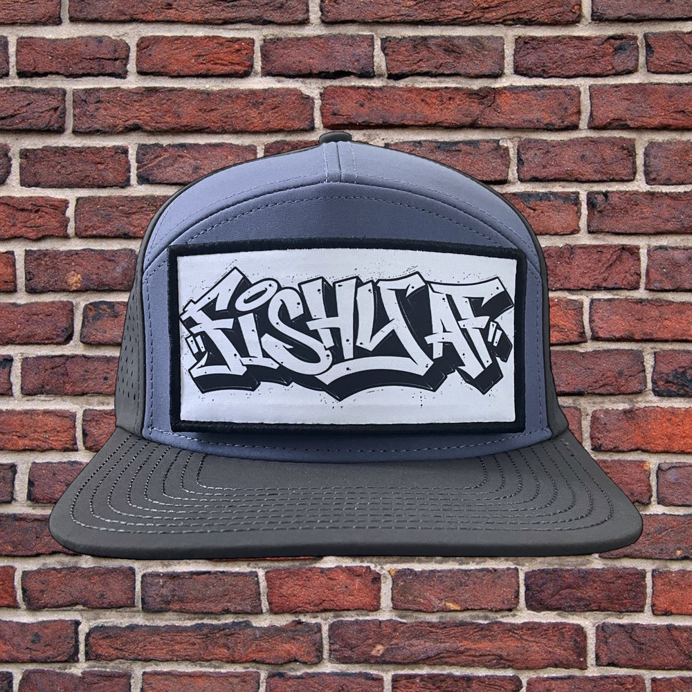 
                      
                        FishyAF Graffiti Switchback Velcro Hook Patch - Black and White
                      
                    