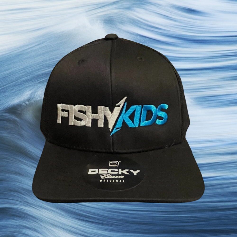 FishyKids Logo Youth Snapback - Black/Blue