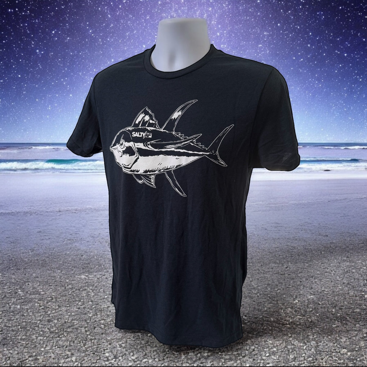 SaltyAF Angry Tuna Tee - Legion Blue