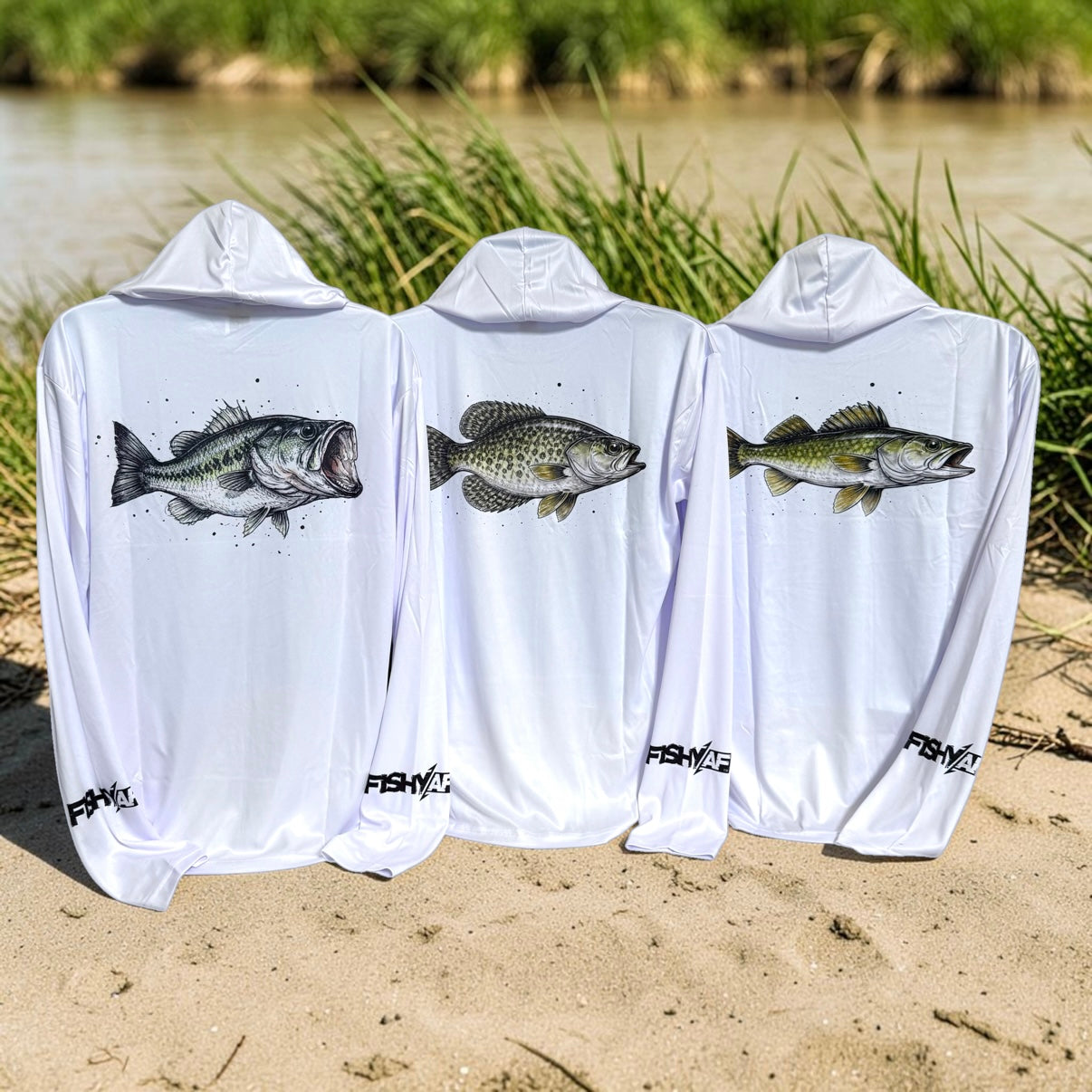 Freshwater 3-Pack FishyAF UPF Performance Hoodies
