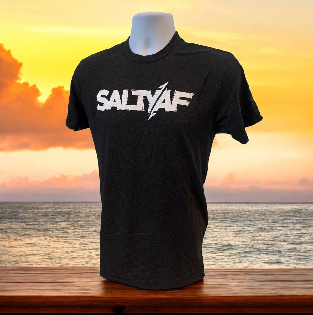 SaltyAF Bold Logo Tee - Vintage Black