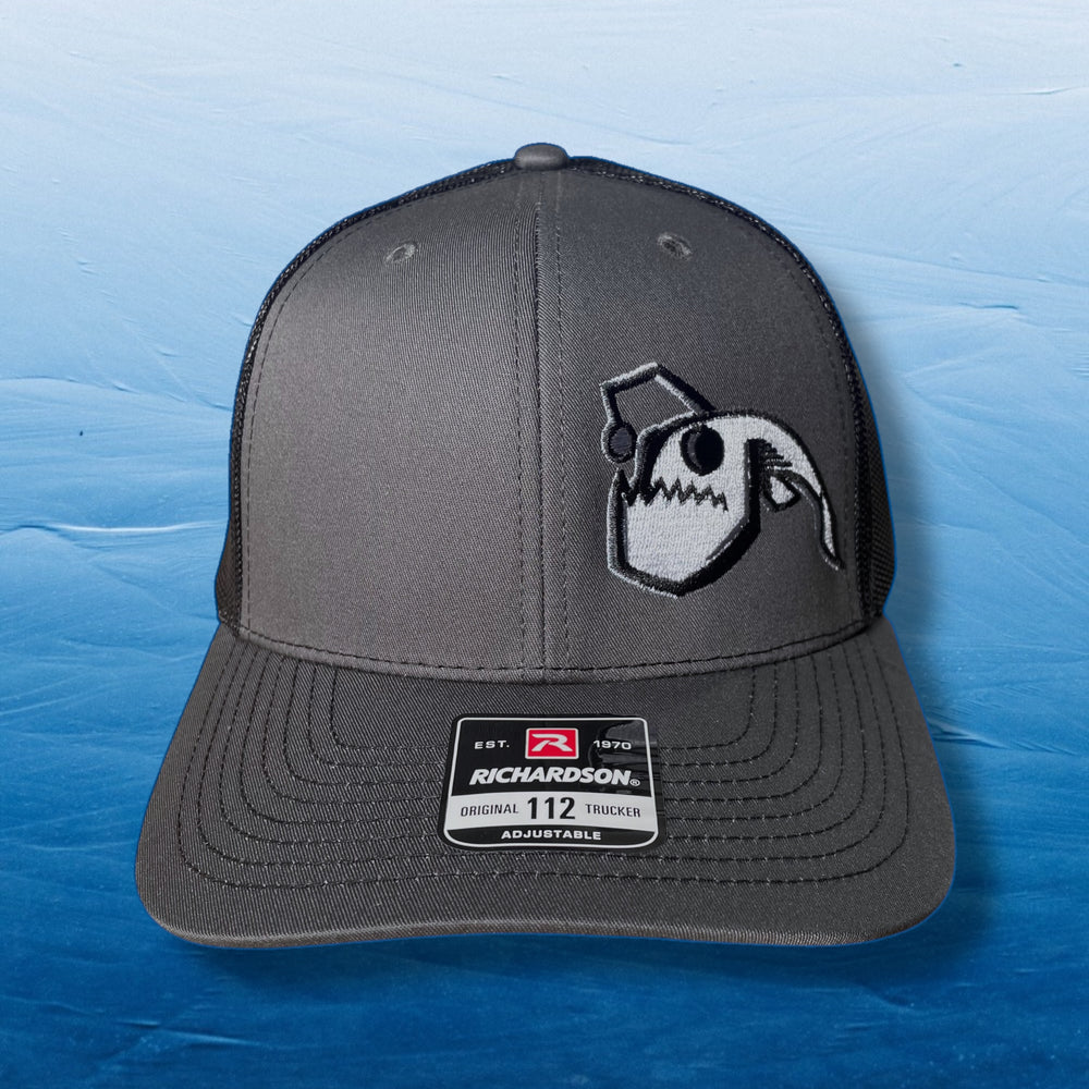 Angler Fish Snapback - Black/Charcoal