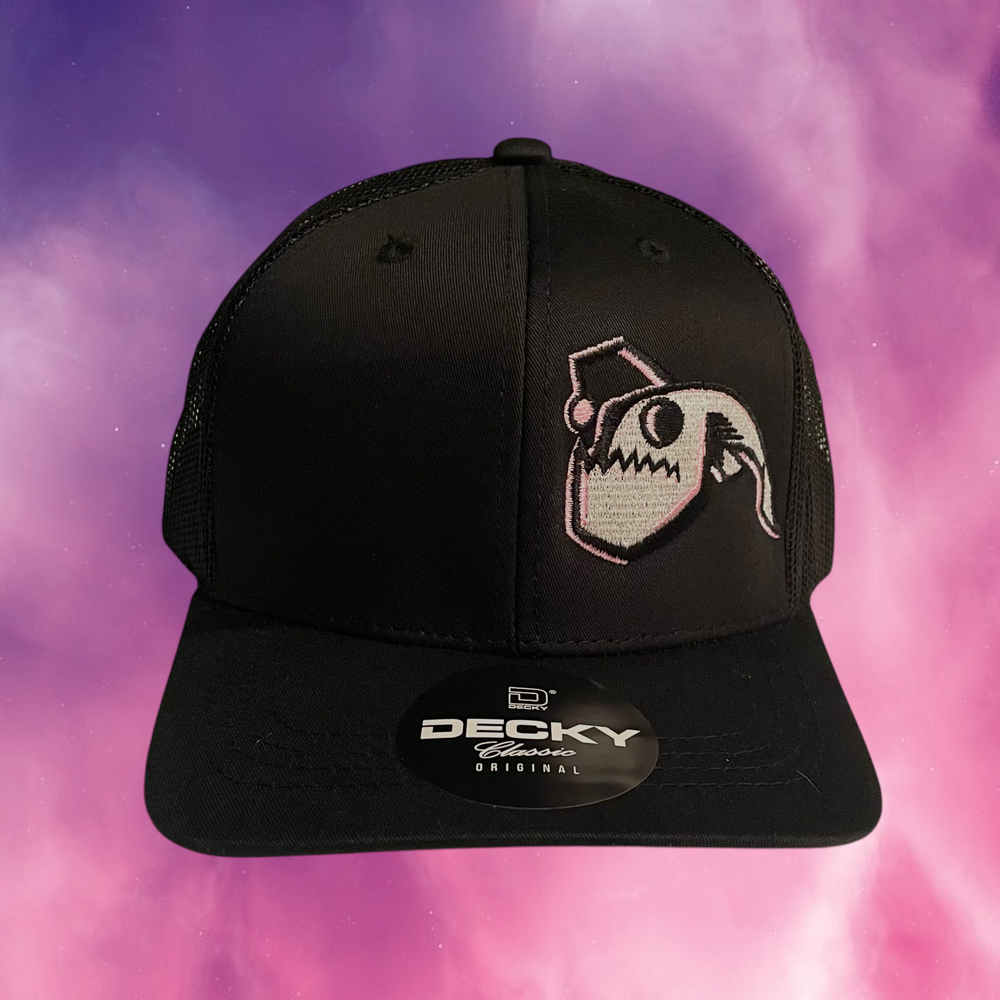 Angler Fish Youth Snapback - Black/Pink