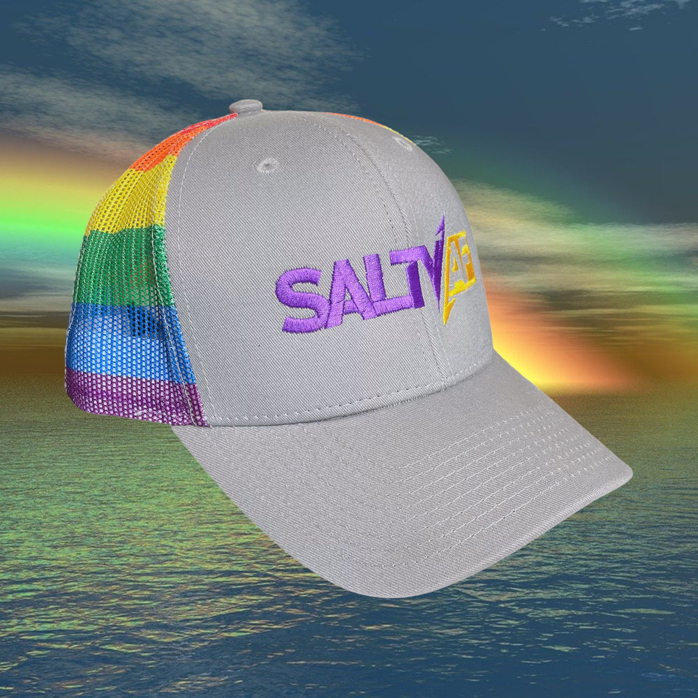 SaltyAF Logo Snapback - Rainbow