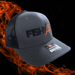 FishyAF Two-Toned Logo Snapback - Black/Charcoal with Black/Orange Logo