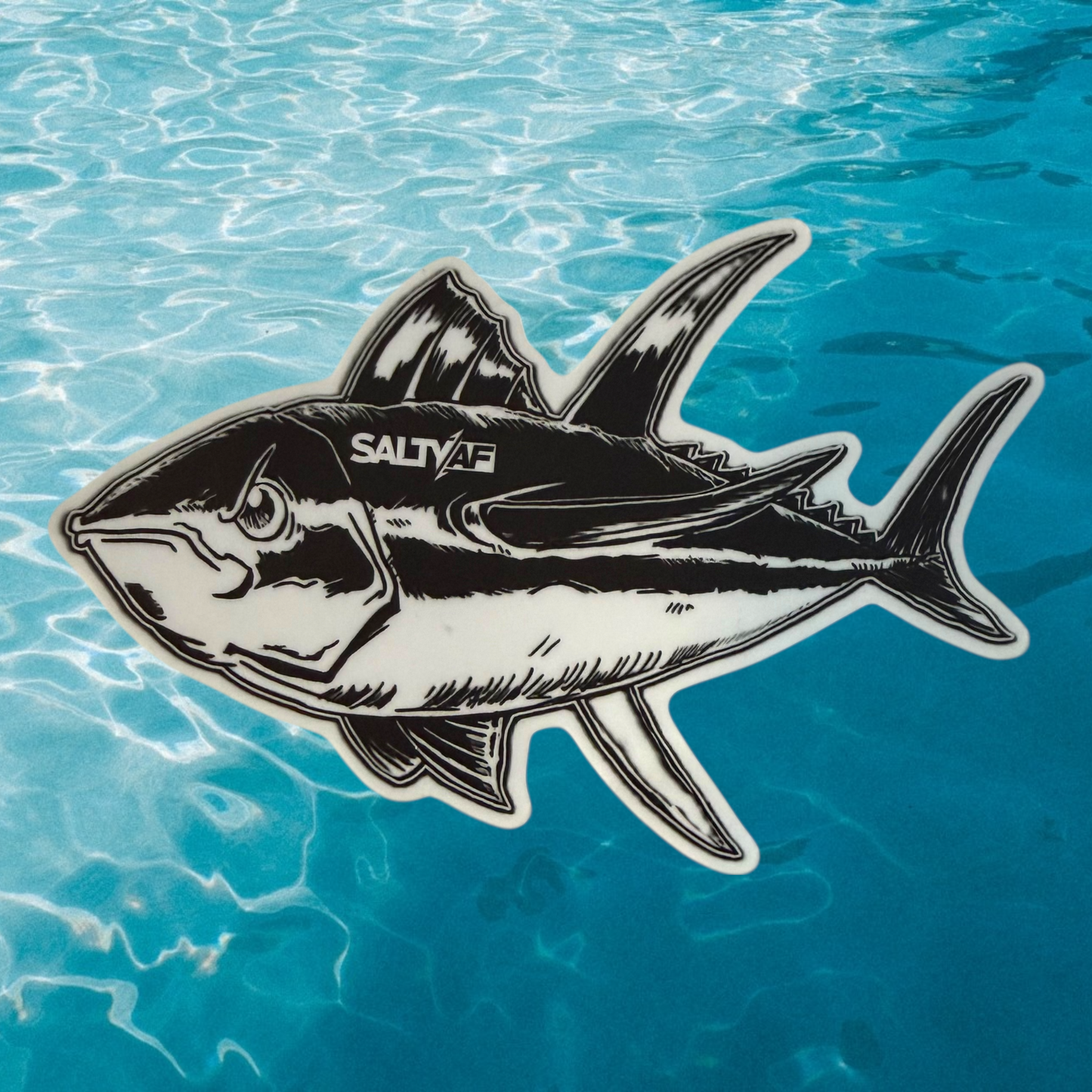 4” Angry Tuna Sticker