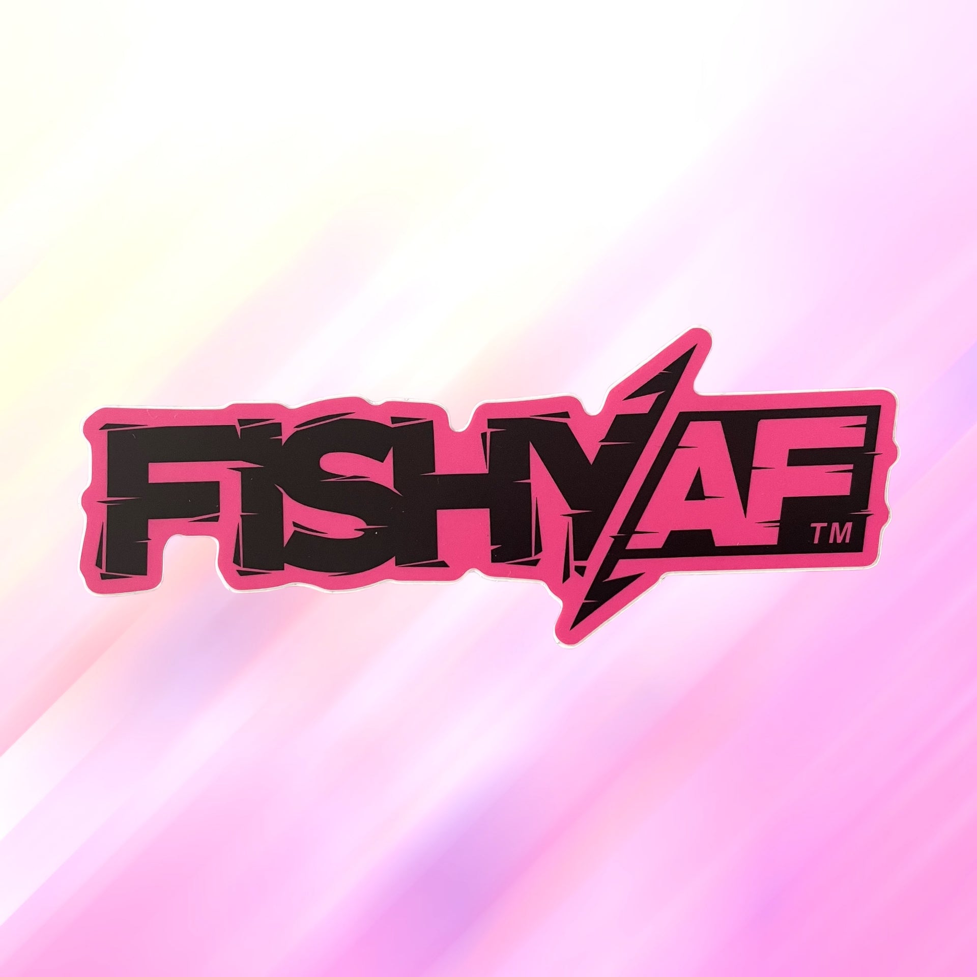 4.5” FishyAF Logo Sticker - Pink