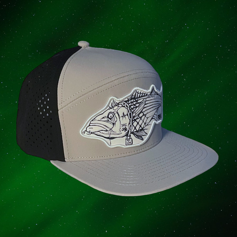 Punk Rock Striper Full Custom Snapback - Black/Grey