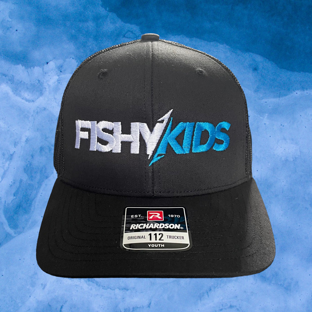 FishyKids Logo Youth Snapback - Black/Blue