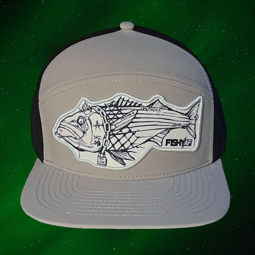 Punk Rock Striper Full Custom Snapback - Black/Grey