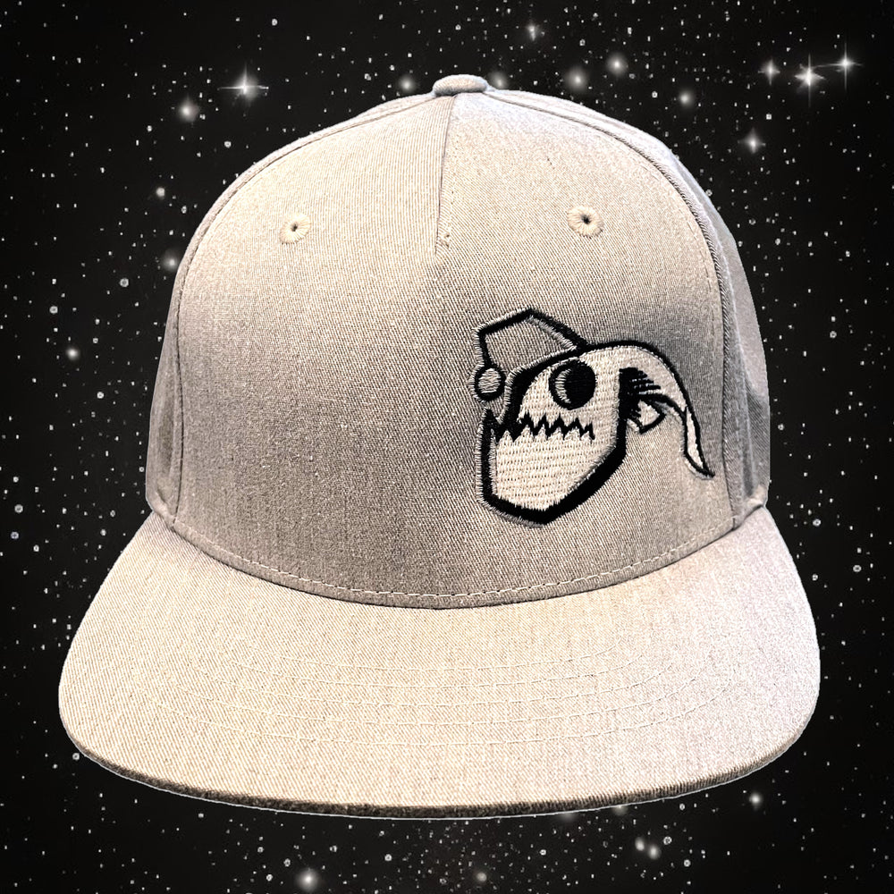 Angler Fish Flat Brim Youth Snapback - Grey