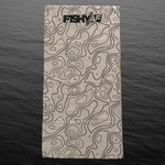 FishyAF Neck Gaiter - Gray Topographic