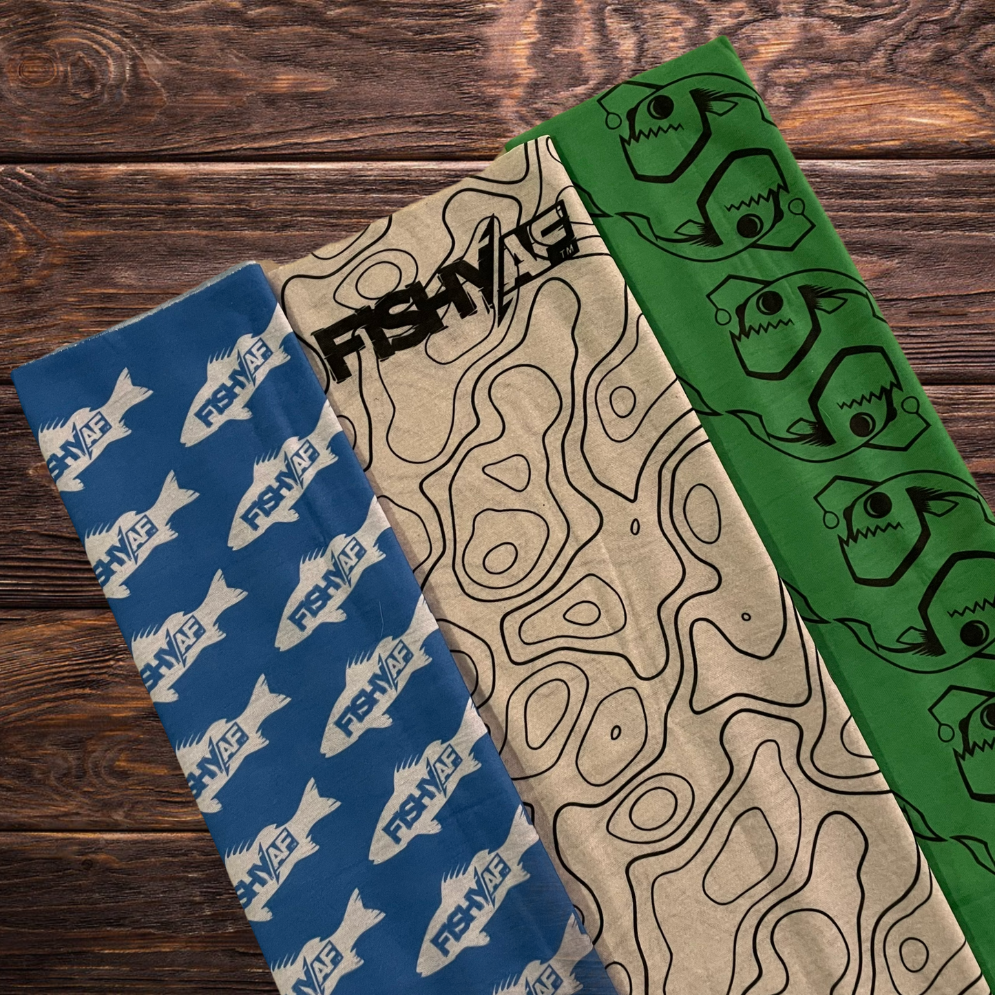 FishyAF Neck Gaiter - Green Angler Fish